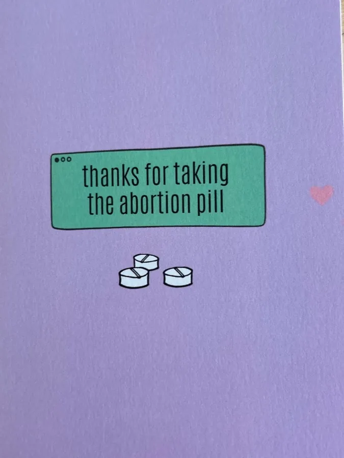 Thank you card, design A