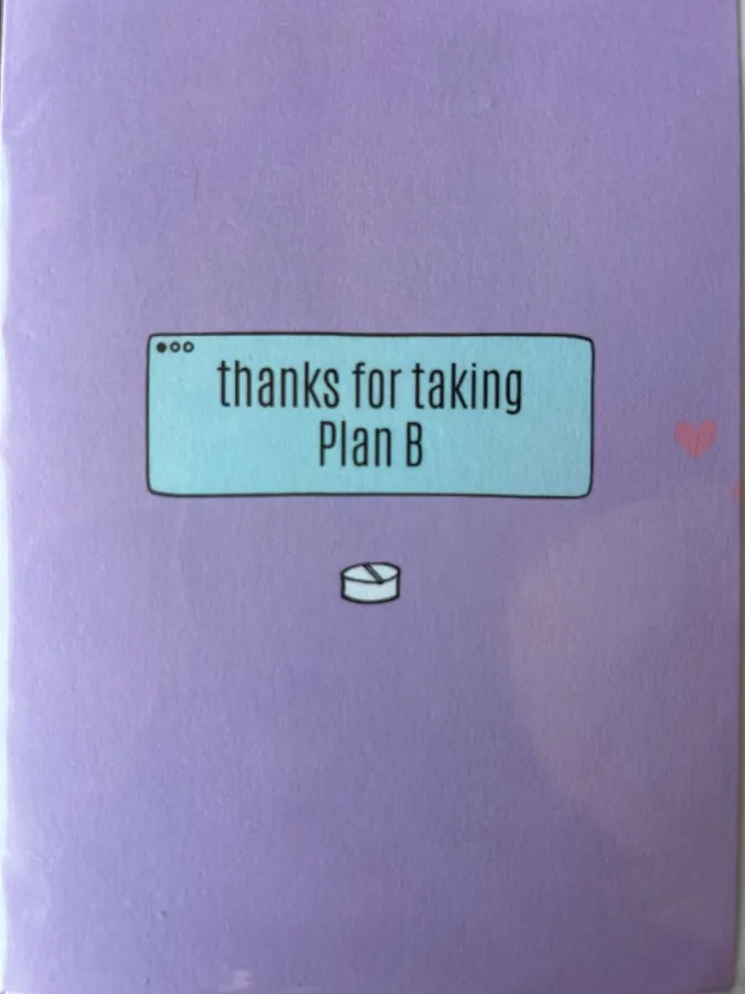 Thank you card, design B