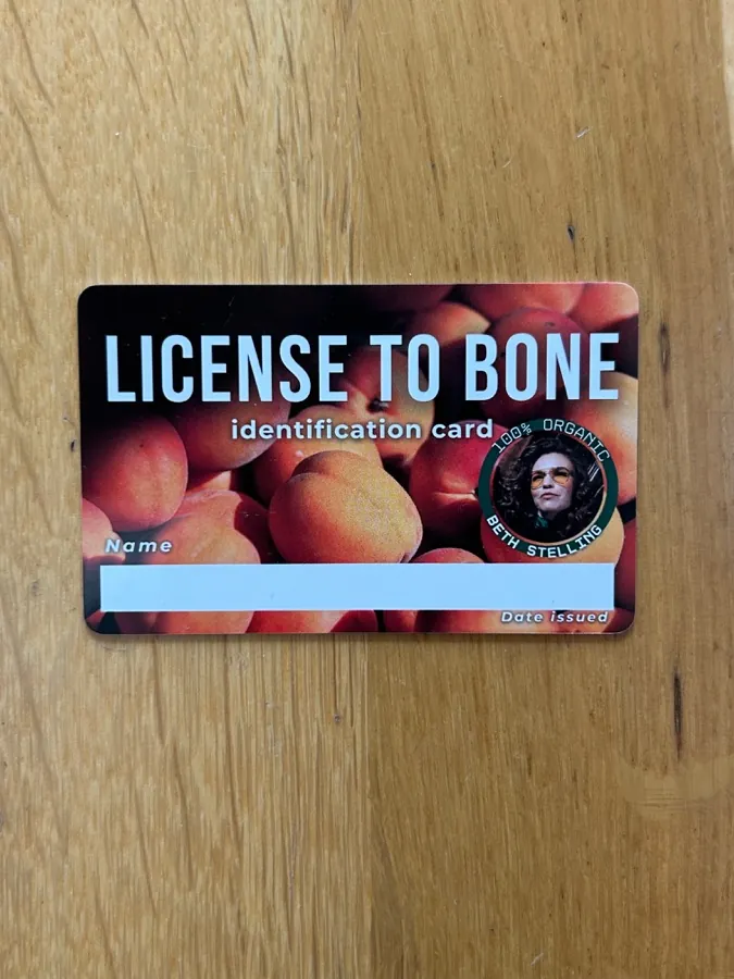 License to Bone card