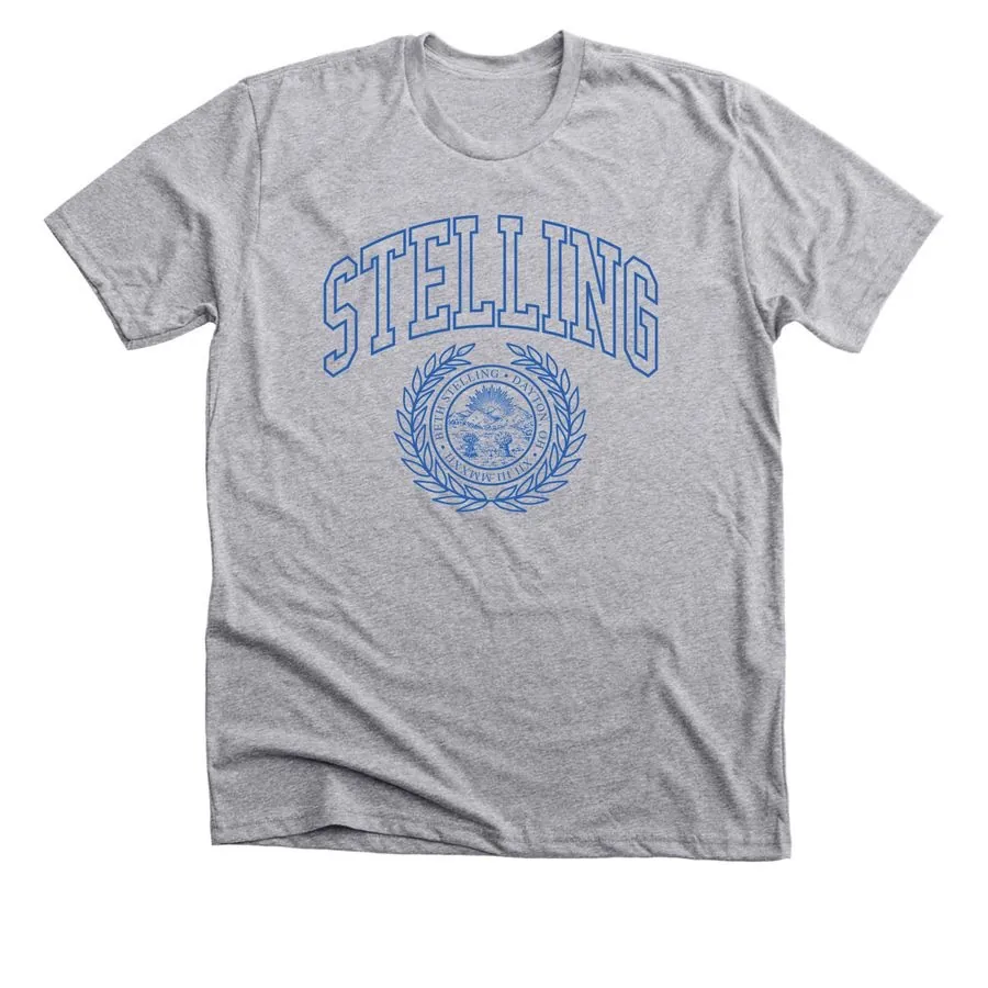 Premium unisex tee with the Stelling emblem