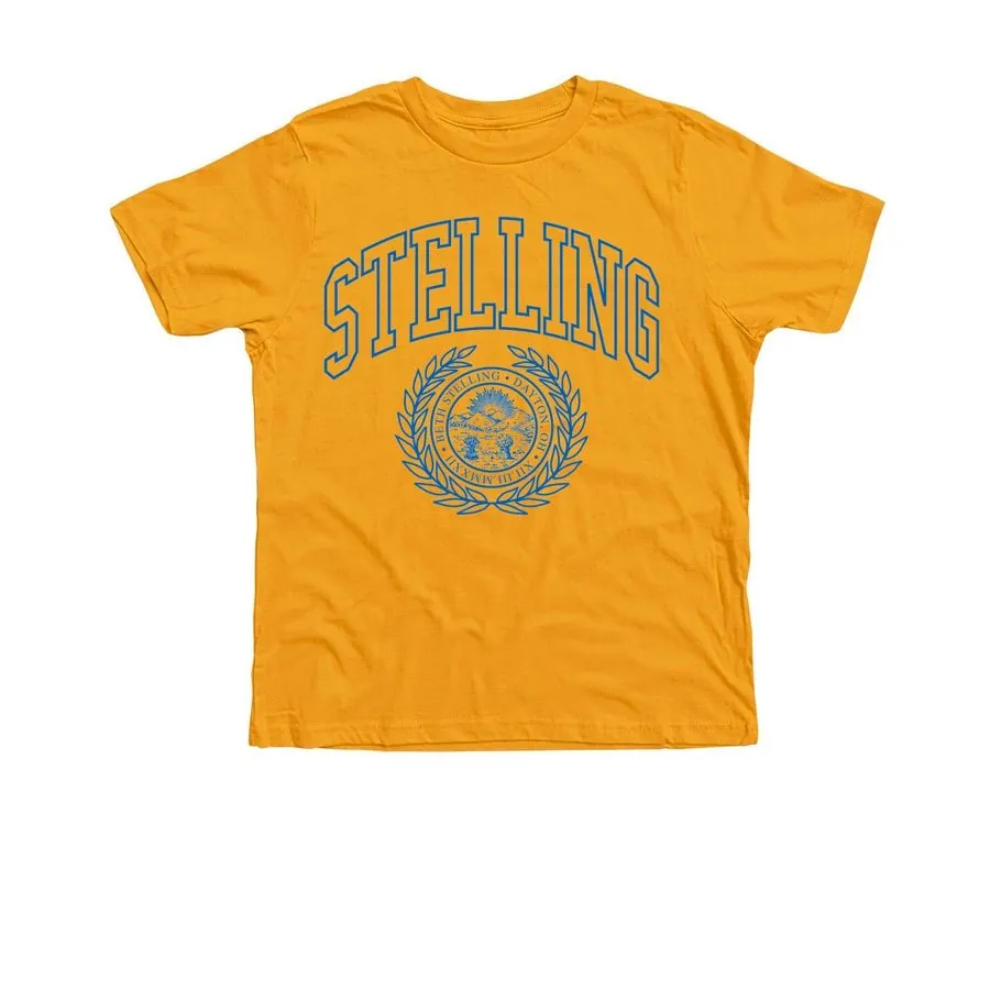 Premium youth tee with the Stelling emblem